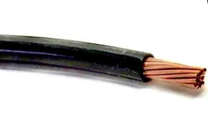 Alambre de cobre 45’ de 1 AWG THHN 19STR 600V NEGRO, en espiral - Imagen 1 de 2