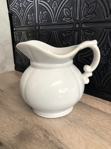 Vintage McCoy Pottery Pitcher Marked Ironstone Style Off White In Color - Picture 1 of 7