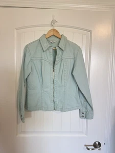 Cabi Light Jean Jacket Y2K Vintage Zip Up Size Medium - Picture 1 of 6