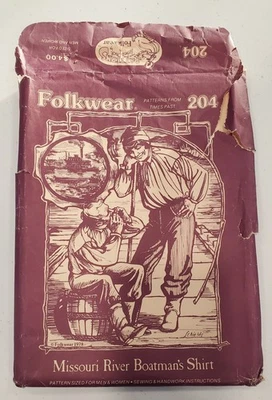 Camisa Missouri River Boatmans patrón de ropa popular 204 tallas sin cortar S-M-L Foto 1 de 3