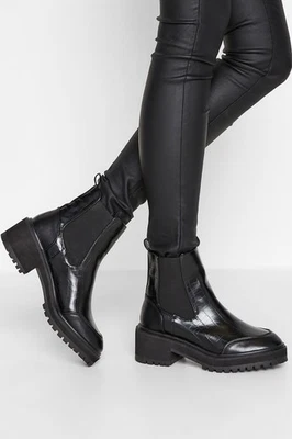 LONG TALL SALLY Tall Chunky Chelsea Heel Boot In Standard Fit