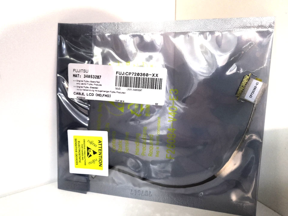 Original Fujitsu LCD Display Kabel CP720360 , 34053287 , FUJ:CP720360-XX , NEU - Bild 1 von 1