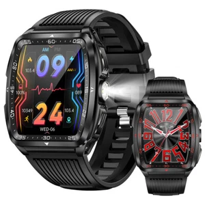 Military Smart Watch For Men/Women (Answer/Make Calls) Tactical Fitness Tracker - Picture 1 of 26