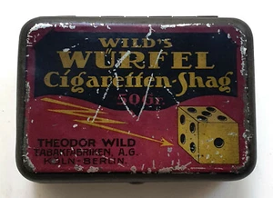 Lata Wild`s CUBO Cigaretten-Shag 50 gr., versión lila, D orig. hacia 1920 - Imagen 1 de 1