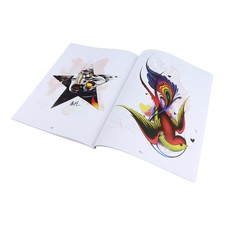 108 pagine in stile europeo body art tattoo flash progetta il libro di