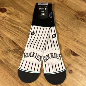 Calcetines Stance Colorado Rockies para Hombre Talla Mediana MLB Informales Crew Calcetines Nuevos - Imagen 1 de 7