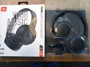 JBL Tune 660NC Noise Cancelling Bluetooth On-Ear Headphones Black BOXED 2204 - Picture 1 of 8