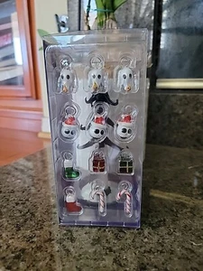 2024 Disney Nightmare Before Christmas Glass Table Top Tree Decor 13pc. NEW +BOX - Picture 1 of 3