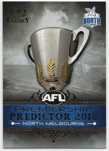 2018 Select Legacy NORTH MELBOURNE (PP24) Silver Premiership Predictor 029/180 - Picture 1 of 1