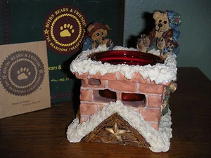 Boyds Bears Votive 1996  ~1E  ELGIN & ELLIOT THE ELVES...TOASTY WARM~  - Picture 1 of 11