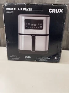 CRUX - 6-qt. Digital Air Fryer Kit Stainless Steal KZ-6013S - Picture 1 of 4