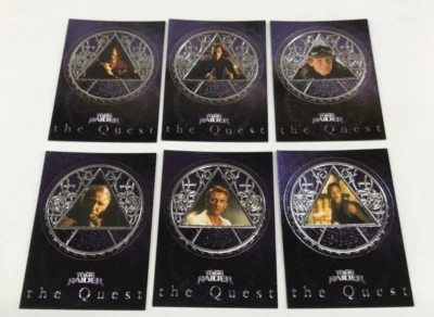 INKWORKS LARA CROFT TOMB RAIDER MOVIE TRADING CARD 6-THE QUEST CHASE CARD SET - Image 1 of 2