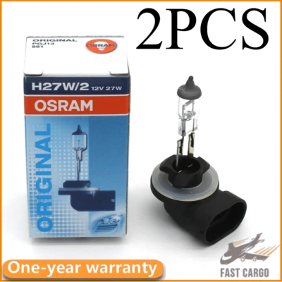 2 PCS osram 881 12V27W H27W/2 PGJ13 car LAMP Sylvania Original auto Fog Light - Image 1 of 4