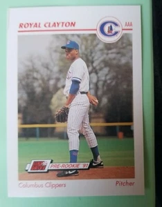1991 Line Drive AAA #104 Royal Clayton - Columbus Clippers  - Picture 1 of 2