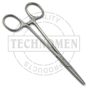 14 cm KELLY HEMOSTAT STRAIGHT SERRATED ARTERY FORCEPS VETERINARY PIERCING TATTOO - Picture 1 of 4
