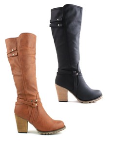 90s style knee high boots