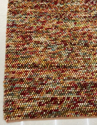 HAND MADE WOOL LOOP RUGS - Image 1 of 4