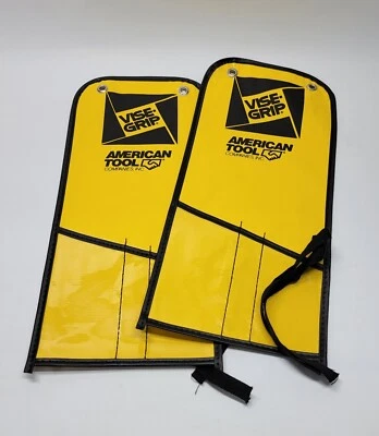 (2) NOS Vintage Vise-Grip Vinyl 3 Pocket Tool Roll Pouch - Image 1 of 4