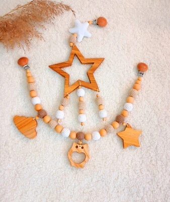 Cochecito Guirnalda Juguete Bebé Móvil Crochet Cochecito Juguetes Hecho a Mano Baby Shower Regalo Foto 1 de 4