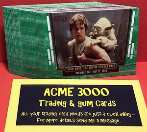 Lote de 36 tarjetas paralelas VERDES Topps Star Wars 40 aniversario - no se dividen - Imagen 1 de 1