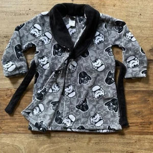 Youth Bathrobe Robe STAR WARS Darth Vader Storm Trooper Fleece Dressing Kid - Picture 1 of 4