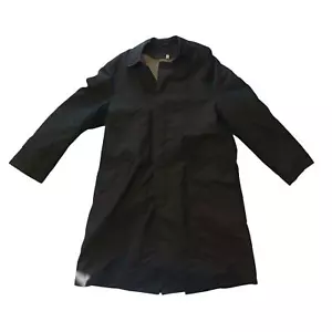 Gabardina vintage Larini Cravenette para hombre 40 marrón oscuro invierno forro con cremallera - Imagen 1 de 10