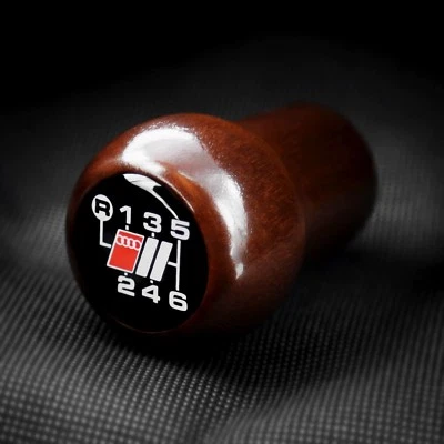 AUDI S SPORT WOOD 6 SPEED SHIFT KNOB S2 RS2 AVANT A6 S6 C5 A4 S4 B5 A8 D2 B2 V8  - Image 1 of 4