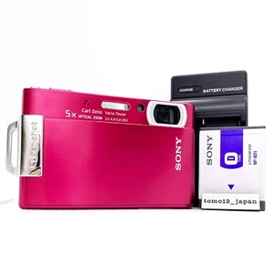 SONY Cyber-shot DSC-T200 Red 8.1MP 5x Optical Zoom Digital Camera fromJapan - Picture 1 of 9