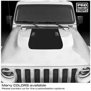 Jeep Wrangler/Gladiator 2018-2024 JL/JT Sport Sahara Willys Overland Hood Decal - Picture 1 of 2