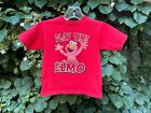 Sesame Street Toddler T-Shirt Play Time Elmo Red Tee no tag