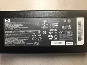 HP 120W Power Adapter (PPP017L PA-1121-12HN 463953) Output-18.5V 6.5A - Picture 1 of 4