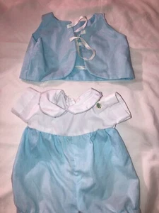 Vintage Cabbage Patch Kids/Doll Clothes Blue/White Preemie Outfit  (530) - Picture 1 of 5