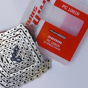 SRAM PC1091R 10 Speed HOLLOWPIN Chain -114link Powerlock Link - Picture 1 of 9