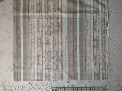 Keepsake Calico Wood Grain Plank Quilt Sewing Fabric 31x45" Gray Tan - Image 1 of 4