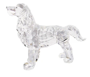 "Puppy Dog 93070 Retriever Setter Spaniel Estatuilla Corte de Cristal Acrílico Transparente 4.3" - Imagen 1 de 3