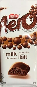AERO MILK CHOCOLATE KING SIZE CHOCOLATE BAR 97g - MADE IN CANADA - Picture 1 of 2