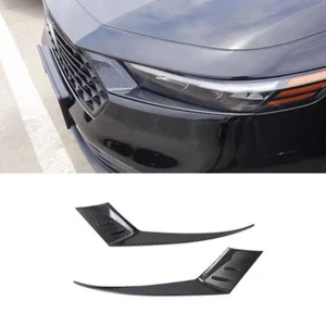 For Honda Accord 2023 2024 2025 Carbon Fiber Front Headlight Eyebrow Cover Trim - Picture 1 of 9