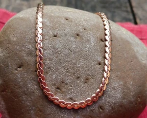 100% Pure Copper Chain necklace, Pure Copper Wheat chain, copper jewelery - Picture 1 of 5