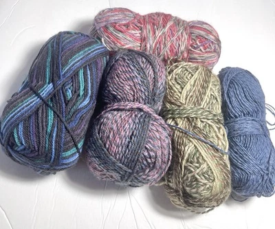 ¡Lote de 5 HILOS mezcla lana/lana SIN MARCA! / COLORWORK! I Combine Foto 1 de 2