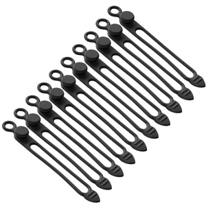 10 Pcs Porte-Câbles Magnétiques Ligne Processeur Set Cordon Gestion Attaches Organisateur - Photo 1/12