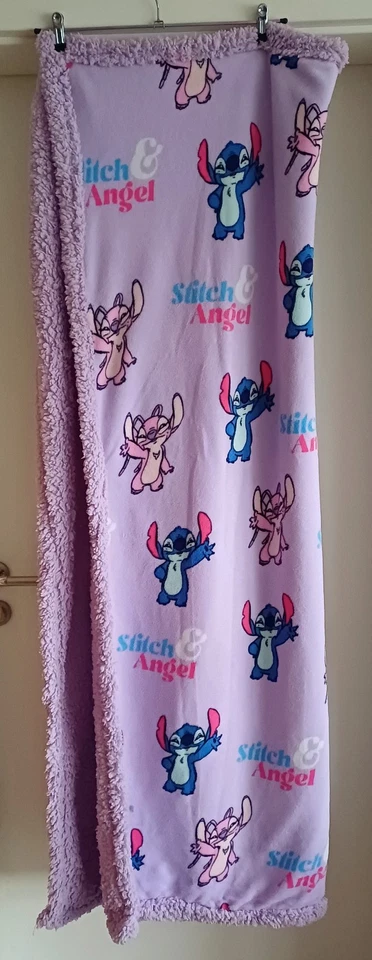 Fleecedecke, Teddyplüsch, Stitch&Angel, 175x120 cm, Sehr Gut - Bild 1 von 2