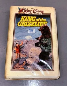 Walt Disney King Of The Grizzlies VHS White Clamshell Vintage Rare Version - Foto 1 di 2