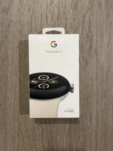 Google Pixel Watch 2 Polished Silver Aluminum Active Band Smartwatch - Brand New - Picture 1 of 2