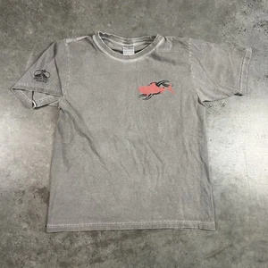 Crazy Shirts T Shirt Youth Large Gray Kauai Crater Dyed Hawaii Shark Y2K - Picture 1 of 18