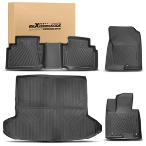 Floor Mats + Cargo Liner Full Cover for Hyundai Tucson 22-2025 Black All-Weather - Picture 1 of 14