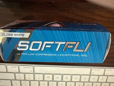 New Maxfli SoftFli Golf Balls 2022 Gloss White Soft Feel Faster Speeds 3 Pack-2 - Image 1 of 4