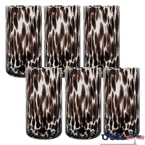 6-teiliges Trinkglas-Set Schildkröte schwarz robust Becher Hausbar Partys schwarz - Bild 1 von 8