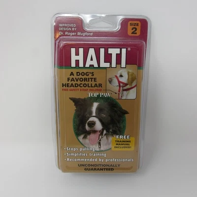 Collar de entrenamiento Halti Top Paw para perros negro talla 2 Foto 1 de 4