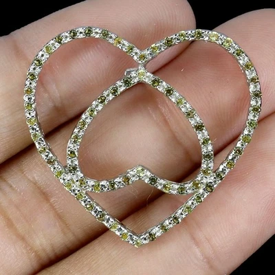 Colgante de plata de ley 925 zafiro redondo corte diamante piedras preciosas naturales joyería Foto 1 de 4