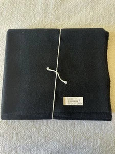 Pendleton Black Wool Fabric Yardage 26” L X 60"W Original Label Vtg - Picture 1 of 13